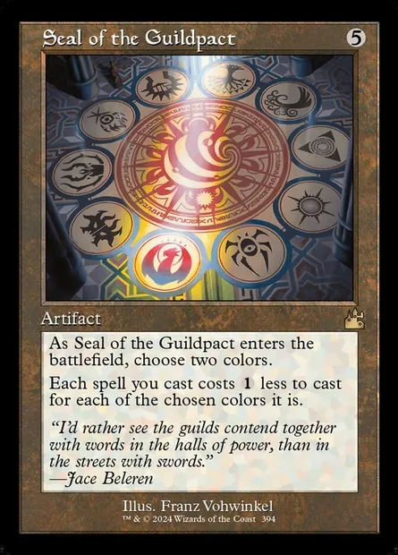 Seal of the Guildpact, Magic card RVR 394 — Ravnica Remastered set