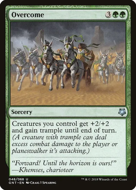 Overcome, Magic card GNT 48 — Game Night set