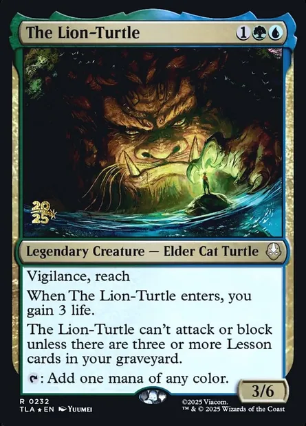 The Lion-Turtle, Magic card PTLA 232s — Avatar: The Last Airbender Promos set