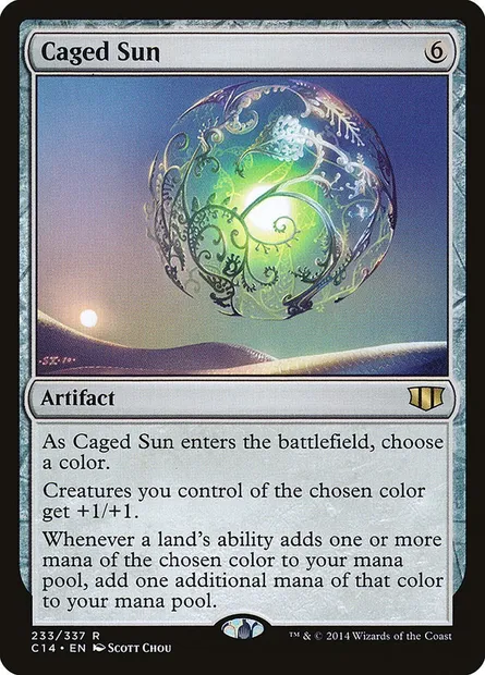 Caged Sun, Magic card C14 233 — Commander 2014 set
