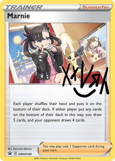Marnie, Pokémon card SWSH 120 — SWSH Black Star Promos set