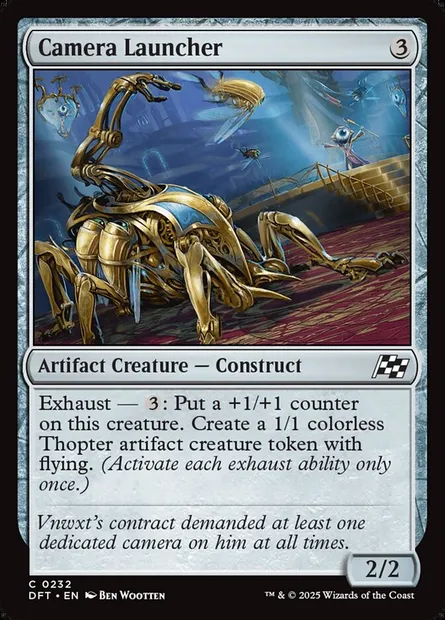 Camera Launcher, Magic card DFT 232 — Aetherdrift set
