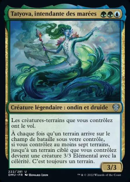 Tatyova, intendante des marées, carte Magic DMU 222 — extension Dominaria Uni