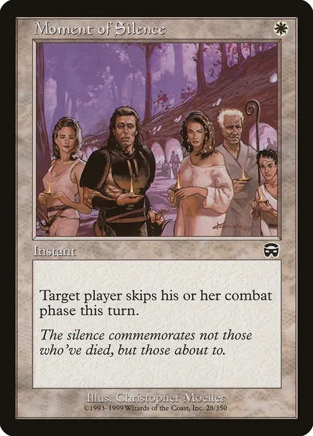 Moment of Silence, Magic card MMQ 28 — Mercadian Masques set
