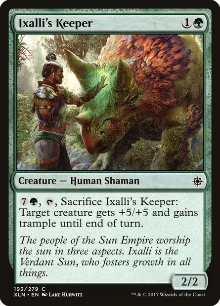 Ixalli's Keeper, Magic card XLN 193 — Ixalan set