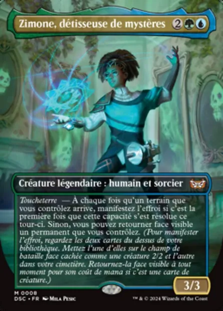 Zimone, détisseuse de mystères, carte Magic DSC 8 — extension Duskmourn: House of Horror Commander