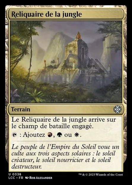 Reliquaire de la jungle, carte Magic LCC 338 — extension The Lost Caverns of Ixalan Commander