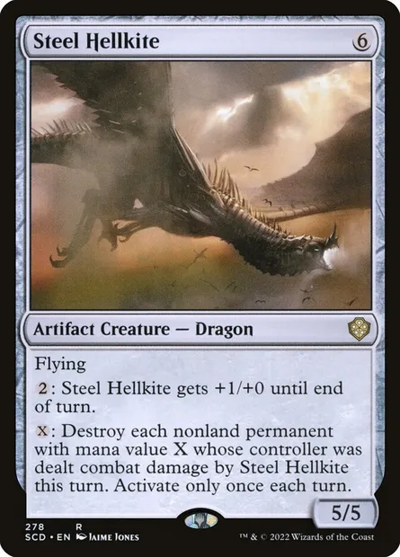 Steel Hellkite, Magic card SCD 278 — Starter Commander Decks set