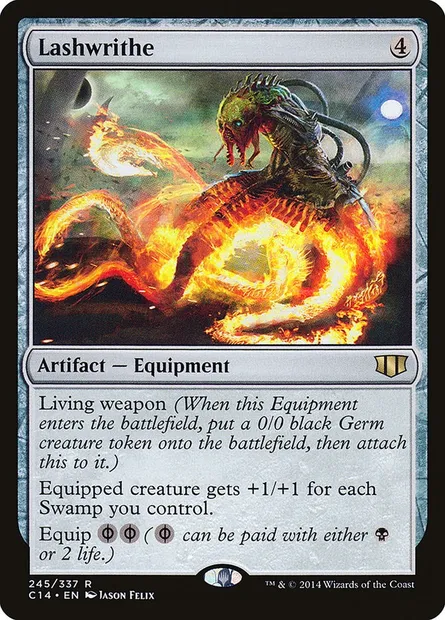 Lashwrithe, Magic card C14 245 — Commander 2014 set