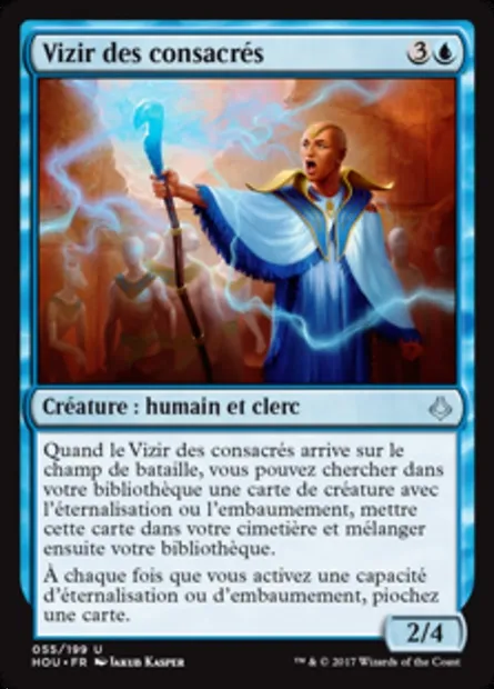 Vizir des consacrés, carte Magic HOU 55 — extension L’âge de la destruction