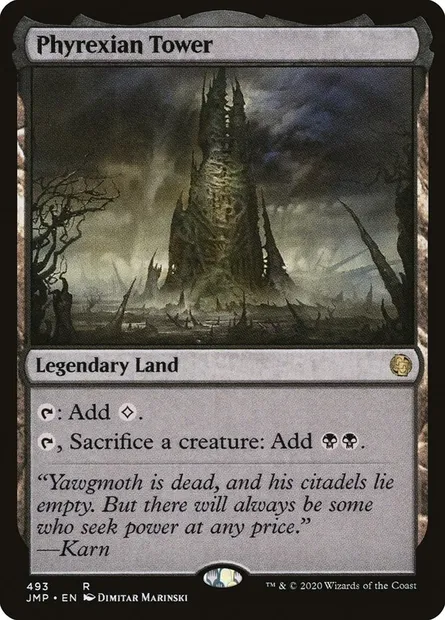 Phyrexian Tower, Magic card JMP 493 — Jumpstart set