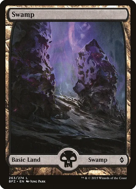 Swamp, Magic card BFZ 263 — Battle for Zendikar set