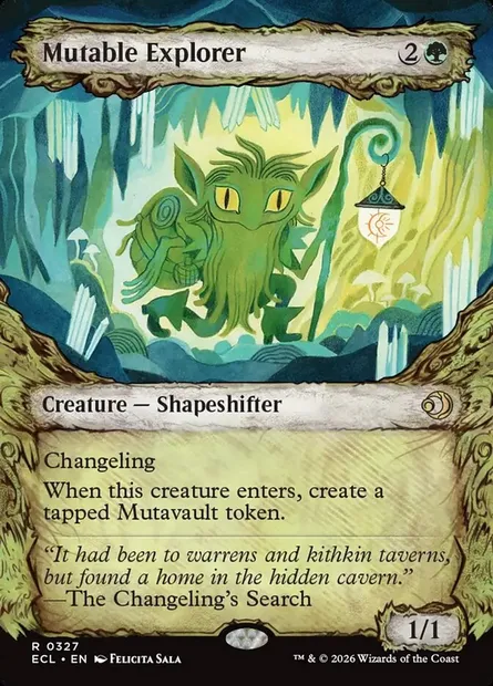Explorateur altérable, carte Magic ECL 327 — extension Lorwyn Eclipsed