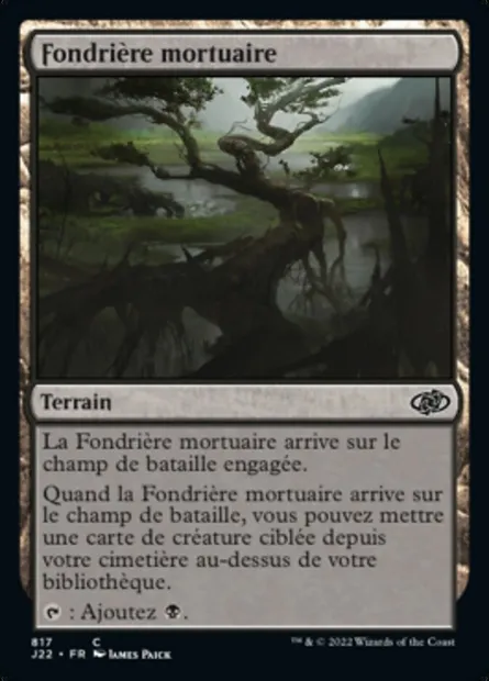 Fondrière mortuaire, carte Magic J22 817 — extension Jumpstart 2022
