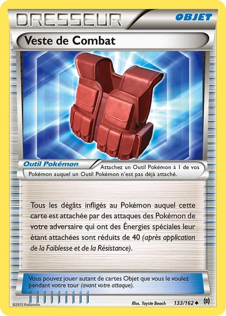 Veste de Combat, carte Pokémon BKT 133 — extension Impulsion Turbo
