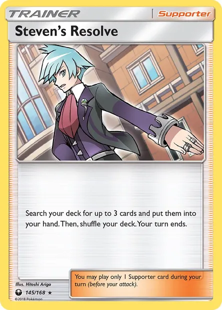 Steven’s Resolve, Pokémon card CES 145 — Celestial Storm set
