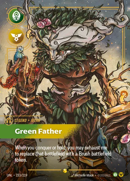 Green Father, carte Riftbound UNL 233 — extension Unleashed