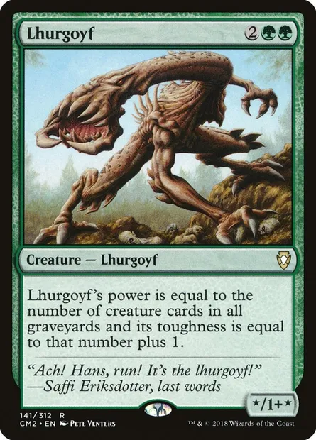 Lhurgoyf, Magic card CM2 141 — Commander Anthology Volume II set