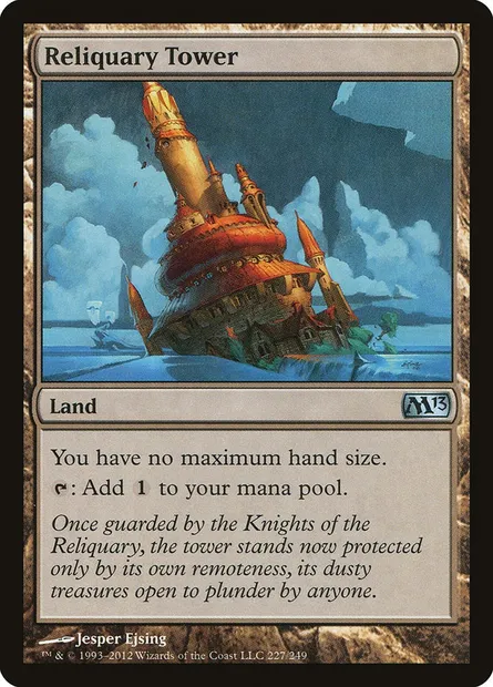 Reliquary Tower, Magic card M13 227 — Magic 2013 set