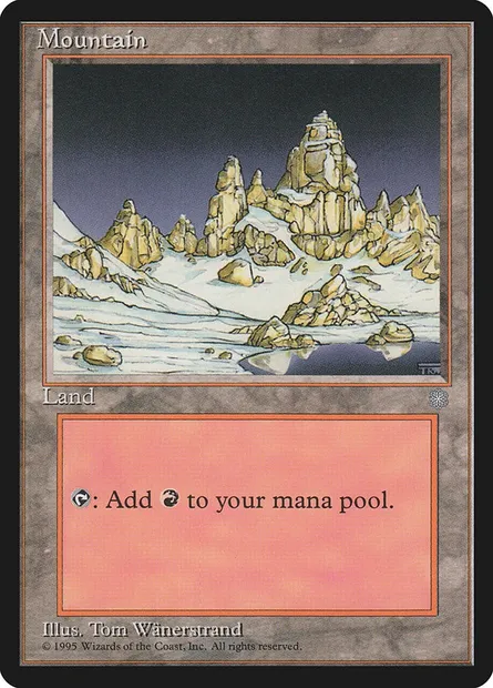 Mountain, Magic card ICE 378 — Ice Age set