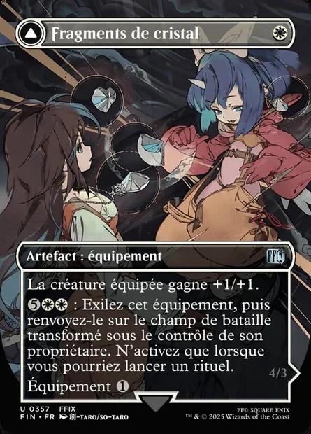 Fragments de cristal // Invocation : Alexandre, carte Magic FIN 357 — extension Final Fantasy