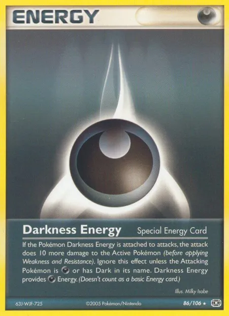 Darkness Energy, Pokémon card EM 86 — Emerald set