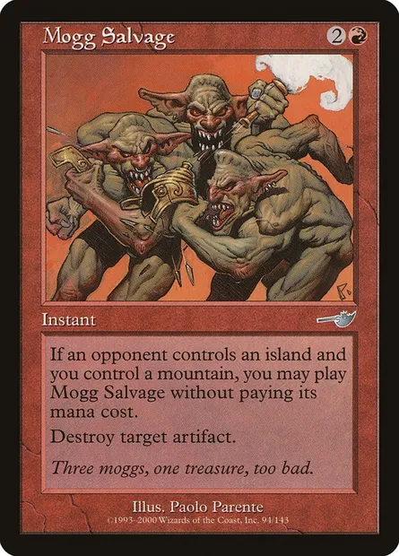 Mogg Salvage, Magic card NEM 94 — Nemesis set