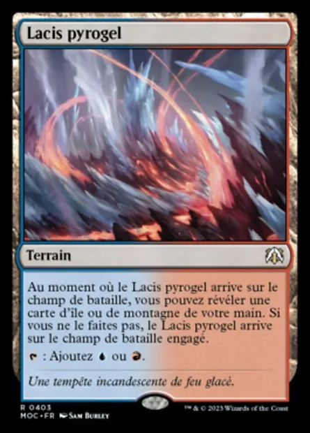Lacis pyrogel, carte Magic MOC 403 — extension March of the Machine Commander