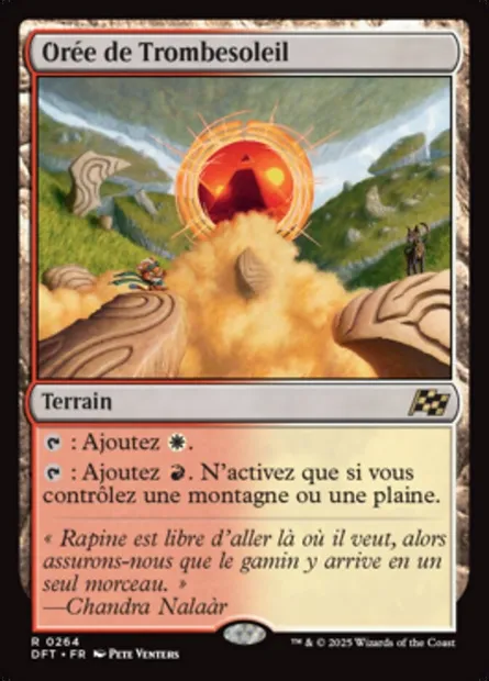 Orée de Trombesoleil, carte Magic DFT 264 — extension Aetherdrift