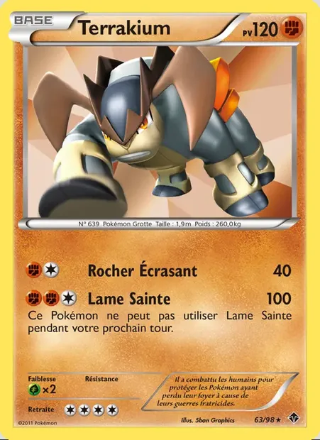 Terrakium, carte Pokémon EPO 63 — extension Pouvoirs Émergents