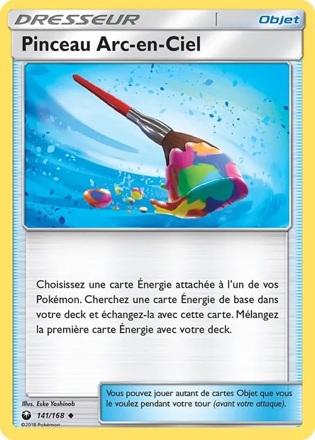 Pinceau Arc-en-Ciel, carte Pokémon CES 141 — extension Tempête Céleste