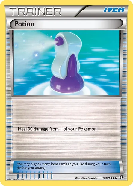 Potion, Pokémon card BKP 106 — BREAKpoint set