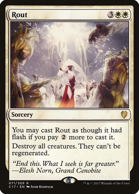 Rout, Magic card C17 71 — Commander 2017 set