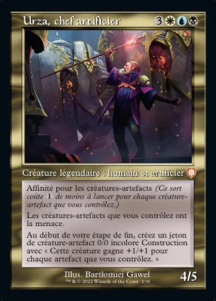 Urza, chef artificier, carte Magic BRC 2 — extension The Brothers' War Commander