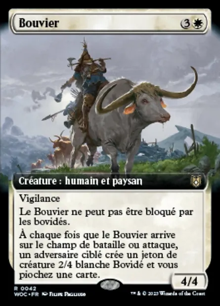 Bouvier, carte Magic WOC 42 — extension Wilds of Eldraine Commander