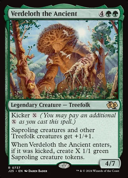 Verdeloth the Ancient, Magic card J25 737 — Foundations Jumpstart set