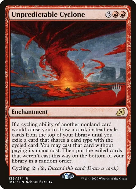Unpredictable Cyclone, Magic card PIKO 139p — Ikoria: Lair of Behemoths Promos set