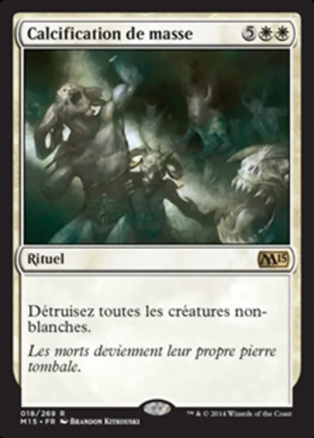Calcification de masse, carte Magic M15 18 — extension Magic 2015