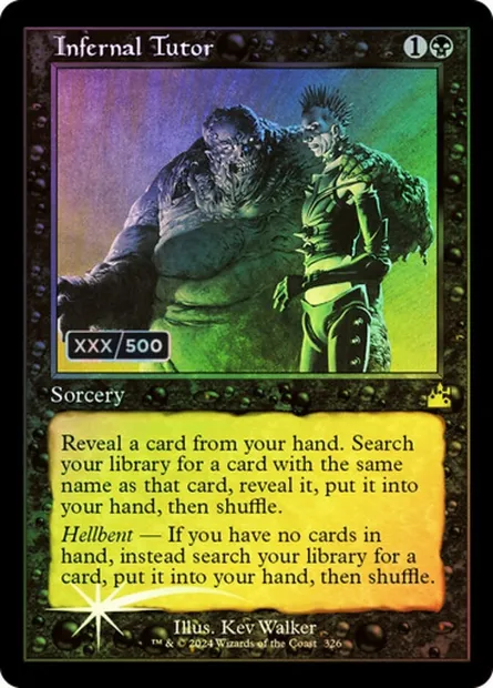 Précepteur infernal, carte Magic RVR 326z — extension Ravnica Remastered