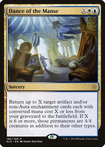 Dance of the Manse, Magic card ELD 186 — Throne of Eldraine set