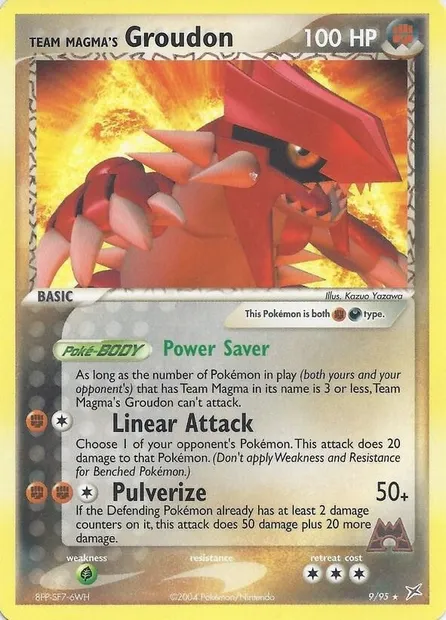 Groudon de Team Magma, carte Pokémon TDX 009-2 — extension Theme Deck & Blisters Exclusives