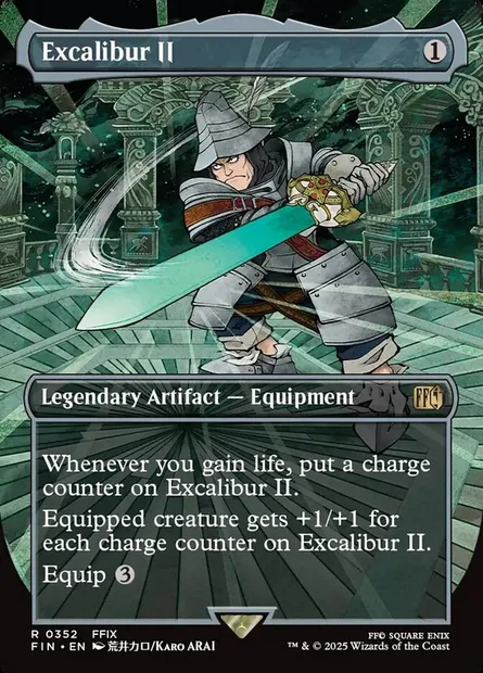 Excalibur II, Magic card FIN 352 — Final Fantasy set