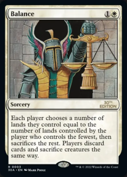 Balance, Magic card 30A 3 — 30th Anniversary Edition set