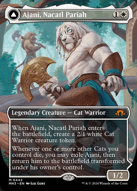 Ajani, Nacatl Pariah // Ajani, Nacatl Avenger, Magic card MH3 442 — Modern Horizons 3 set