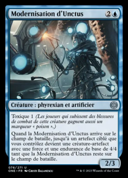 Modernisation d'Unctus, carte Magic ONE 76 — extension Tous Phyrexians