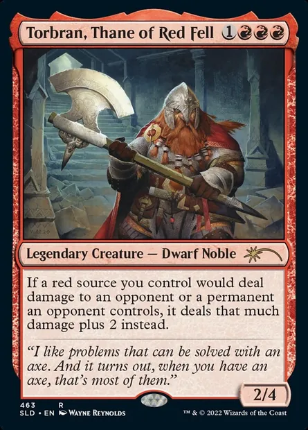 Torbran, Thane of Red Fell, Magic card SLD 463 — Secret Lair Drop set