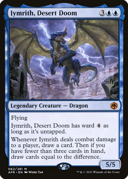 Iymrith, Desert Doom, Magic card PAFR 62p — Adventures in the Forgotten Realms Promos set
