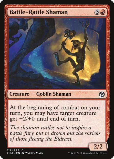 Battle-Rattle Shaman, Magic card IMA 117 — Iconic Masters set