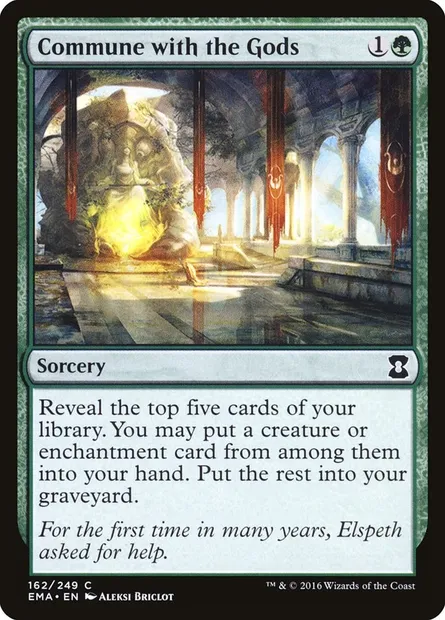 Commune with the Gods, Magic card EMA 162 — Eternal Masters set