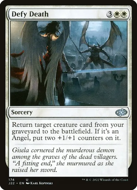 Defy Death, Magic card J22 174 — Jumpstart 2022 set
